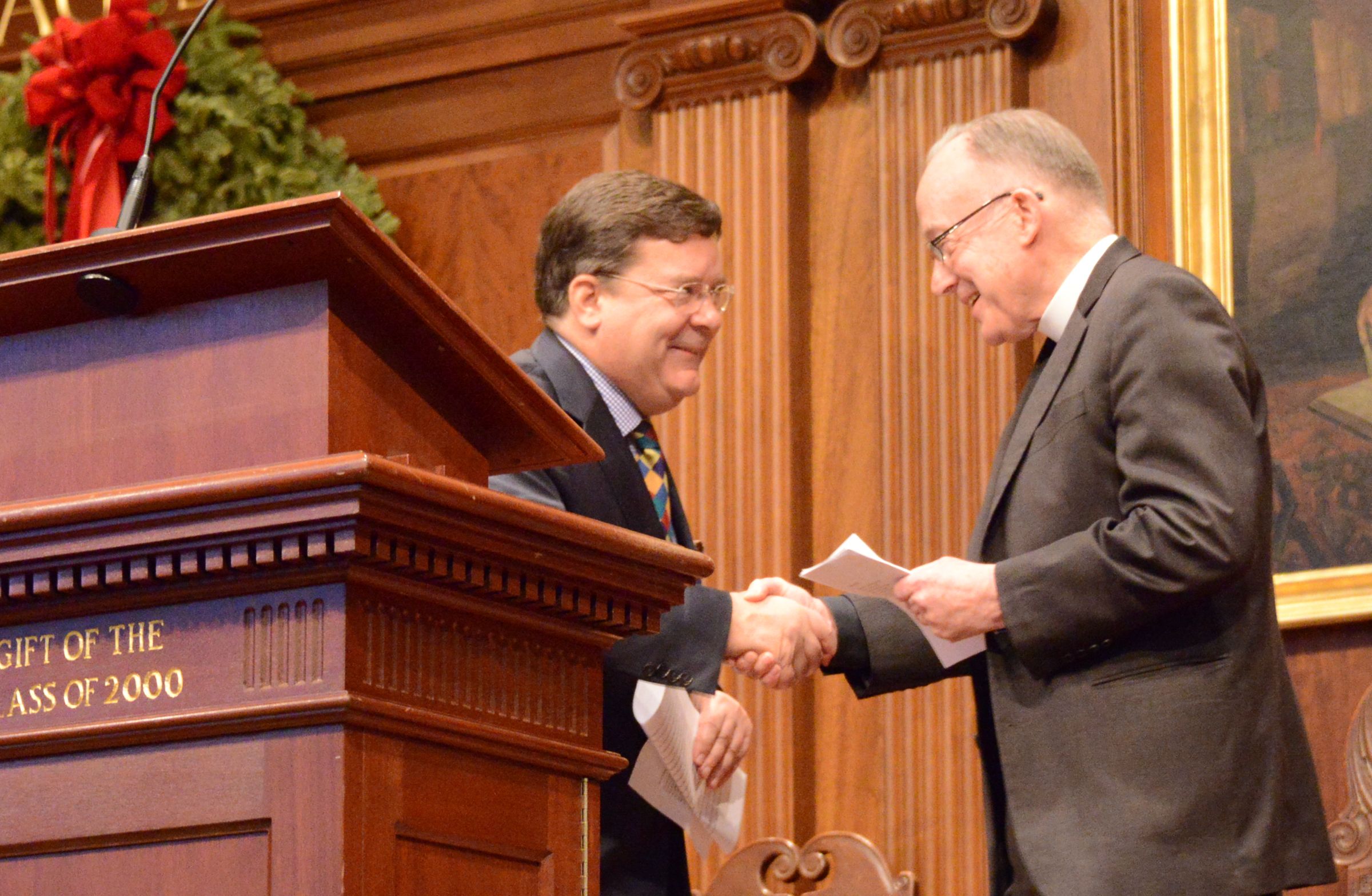 Tony Jarvis gives Opening of Term Address