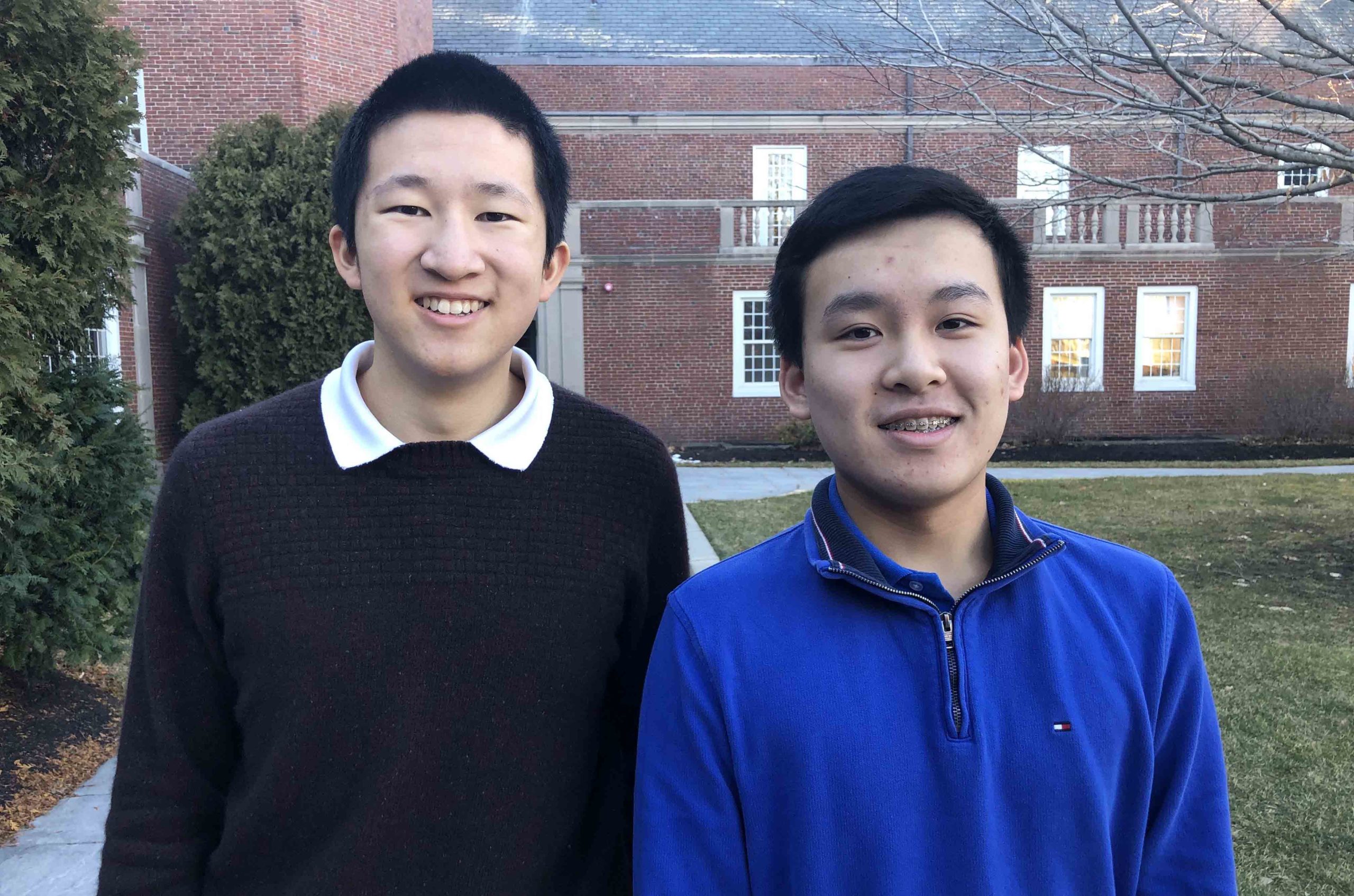 Two Seniors Named Top Scholars in National Science Talent Search